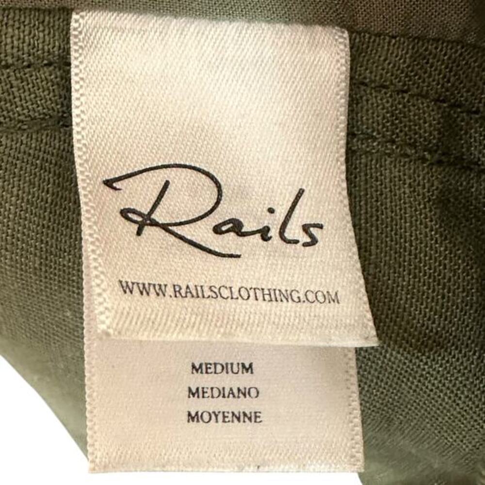 Rails Barclay Sage Double Breasted Utility Jacket Medium Coastal‎ Casual - Picture 10 of 16